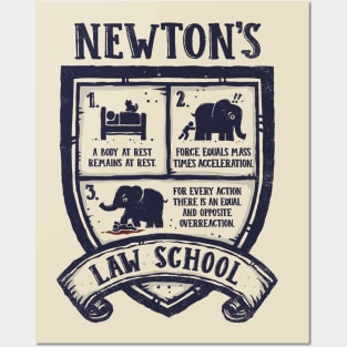 Newton's Law School Posters and Art